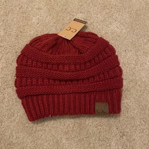C C Rust Beanie Knit Hat